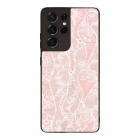 Θήκη Sonique DIVA Series για Samsung Galaxy S21 Ultra Ροζ Δαντέλα