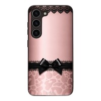 Θήκη Sonique DIVA Series για Samsung Galaxy S23 Λεοπάρ Φιόγκος – Ροζ
