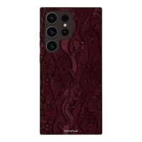 Θήκη Sonique DIVA Series για Samsung Galaxy S23 Ultra Βουργουνδί Δαντέλα