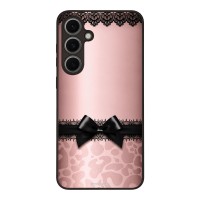 Θήκη Sonique DIVA Series για Samsung Galaxy S24 FE Λεοπάρ Φιόγκος – Ροζ