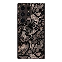 Θήκη Sonique DIVA Series για Samsung Galaxy S24 Ultra Μαύρη Δαντέλα