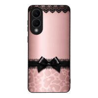 Θήκη Sonique DIVA Series για Samsung Galaxy S25 Edge Λεοπάρ Φιόγκος – Ροζ