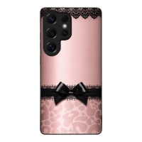 Θήκη Sonique DIVA Series για Samsung Galaxy S25 Ultra Λεοπάρ Φιόγκος – Ροζ