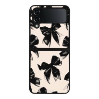 Θήκη Sonique DIVA Series για Samsung Galaxy Z Flip 4 Μαύρα Φιογκάκια
