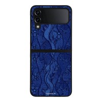Θήκη Sonique DIVA Series για Samsung Galaxy Z Flip 4 Μπλε Δαντέλα
