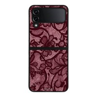 Θήκη Sonique DIVA Series για Samsung Galaxy Z Flip 4 Μπορντό Δαντέλα
