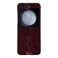 Θήκη Sonique DIVA Series για Samsung Galaxy Z Flip 5 Βουργουνδί Δαντέλα