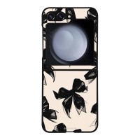 Θήκη Sonique DIVA Series για Samsung Galaxy Z Flip 5 Μαύρα Φιογκάκια