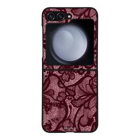 Θήκη Sonique DIVA Series για Samsung Galaxy Z Flip 5 Μπορντό Δαντέλα