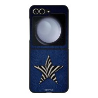 Θήκη Sonique DIVA Series για Samsung Galaxy Z Flip 6 / Galaxy Z Flip 7 FE 5G Denim Zebra