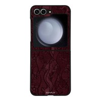 Θήκη Sonique DIVA Series για Samsung Galaxy Z Flip 6 / Galaxy Z Flip 7 FE 5G Βουργουνδί Δαντέλα