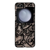 Θήκη Sonique DIVA Series για Samsung Galaxy Z Flip 6 / Galaxy Z Flip 7 FE 5G Μαύρη Δαντέλα