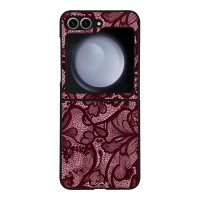 Θήκη Sonique DIVA Series για Samsung Galaxy Z Flip 6 / Galaxy Z Flip 7 FE 5G Μπορντό Δαντέλα