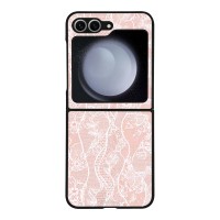 Θήκη Sonique DIVA Series για Samsung Galaxy Z Flip 6 / Galaxy Z Flip 7 FE 5G Ροζ Δαντέλα