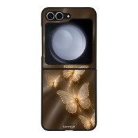 Θήκη Sonique DIVA Series για Samsung Galaxy Z Flip 6 / Galaxy Z Flip 7 FE 5G Χρυσές Πεταλούδες