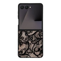 Θήκη Sonique DIVA Series για Samsung Galaxy Z Flip 7 Μαύρη Δαντέλα
