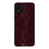 Θήκη Sonique DIVA Series για VIVO Y01 4G Βουργουνδί Δαντέλα