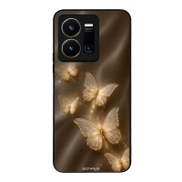 Θήκη Sonique DIVA Series για VIVO Y35 4G / VIVO Y22 / VIVO Y22S Χρυσές Πεταλούδες
