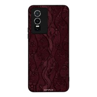 Θήκη Sonique DIVA Series για VIVO Y74s / VIVO Y76 5G Βουργουνδί Δαντέλα