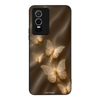 Θήκη Sonique DIVA Series για VIVO Y74s / VIVO Y76 5G Χρυσές Πεταλούδες