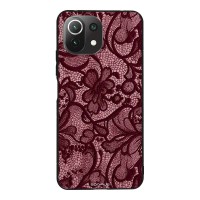 Θήκη Sonique DIVA Series για Xiaomi Mi 11 Lite 4G / Mi 11 Lite 5G Μπορντό Δαντέλα