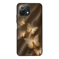 Θήκη Sonique DIVA Series για Xiaomi Mi 11 Lite 4G / Mi 11 Lite 5G Χρυσές Πεταλούδες