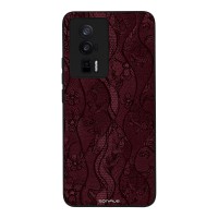 Θήκη Sonique DIVA Series για Xiaomi Poco F5 Pro 5G Βουργουνδί Δαντέλα