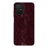 Θήκη Sonique DIVA Series για Xiaomi Redmi 10 / Redmi 10 2022 Βουργουνδί Δαντέλα