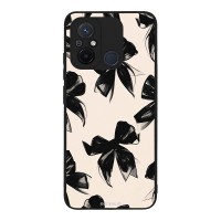 Θήκη Sonique DIVA Series για Xiaomi Redmi 12C Μαύρα Φιογκάκια