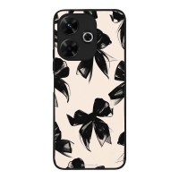 Θήκη Sonique DIVA Series για Xiaomi Redmi 13 4G / Poco M6 4G Μαύρα Φιογκάκια