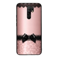 Θήκη Sonique DIVA Series για Xiaomi Redmi 9 Λεοπάρ Φιόγκος – Ροζ