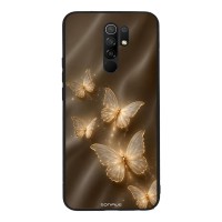Θήκη Sonique DIVA Series για Xiaomi Redmi 9 Χρυσές Πεταλούδες