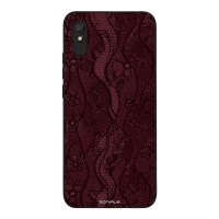 Θήκη Sonique DIVA Series για Xiaomi Redmi 9A / Redmi 9AT Βουργουνδί Δαντέλα