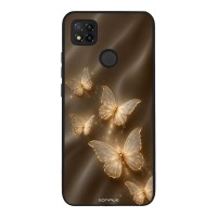 Θήκη Sonique DIVA Series για Xiaomi Redmi 9C / Redmi 10A Χρυσές Πεταλούδες