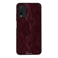 Θήκη Sonique DIVA Series για Xiaomi Redmi 9T Βουργουνδί Δαντέλα