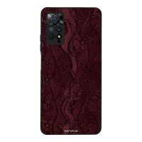 Θήκη Sonique DIVA Series για Xiaomi Redmi Note 11 Pro 4G/5G / Redmi Note 12 Pro 4G Βουργουνδί Δαντέλα