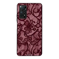 Θήκη Sonique DIVA Series για Xiaomi Redmi Note 11 Pro 4G/5G / Redmi Note 12 Pro 4G Μπορντό Δαντέλα