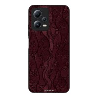 Θήκη Sonique DIVA Series για Xiaomi Redmi Note 12 5G / Poco X5 5G Βουργουνδί Δαντέλα