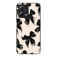 Θήκη Sonique DIVA Series για Xiaomi Redmi Note 12 5G / Poco X5 5G Μαύρα Φιογκάκια