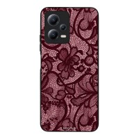 Θήκη Sonique DIVA Series για Xiaomi Redmi Note 12 5G / Poco X5 5G Μπορντό Δαντέλα