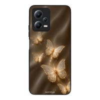 Θήκη Sonique DIVA Series για Xiaomi Redmi Note 12 5G / Poco X5 5G Χρυσές Πεταλούδες