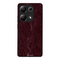 Θήκη Sonique DIVA Series για Xiaomi Redmi Note 13 Pro 4G / Poco M6 Pro 4G / Redmi Note 14S Βουργουνδί Δαντέλα