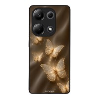 Θήκη Sonique DIVA Series για Xiaomi Redmi Note 13 Pro 4G / Poco M6 Pro 4G / Redmi Note 14S Χρυσές Πεταλούδες
