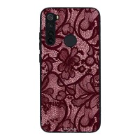 Θήκη Sonique DIVA Series για Xiaomi Redmi Note 8 / Redmi Note 8 2021 Μπορντό Δαντέλα