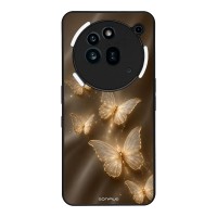 Θήκη Sonique DIVA Series για Nothing Phone 3a Pro Χρυσές Πεταλούδες