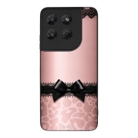 Θήκη Sonique DIVA Series για Motorola Moto G37 5G / Moto G37 Power 5G / Moto G47 5G Λεοπάρ Φιόγκος – Ροζ