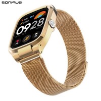 Λουράκι Stainless Steel Milanese Classic Sonique για Xiaomi Redmi Watch 4/5/6/6 Lite/6 Active/Smart Band 8 Pro/9 Pro/10 Pro Μπρονζέ