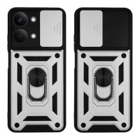 Θήκη Ring Armor CamPro Sonique για Xiaomi Poco X8 Pro Max 5G Ασημί