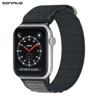 Λουράκι Nylon Alpine Loop Band Sonique για Apple Watch (42/44/45/49MM) Σκούρο Γκρι