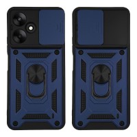 Θήκη Ring Armor CamPro Sonique για Xiaomi Redmi 13C 5G Μπλέ
